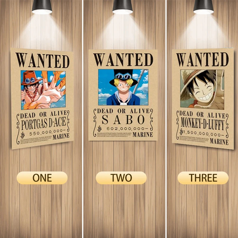 Cuadro Lenticular 3D One Piece Portgas D. Ace, Sabo y Luffy